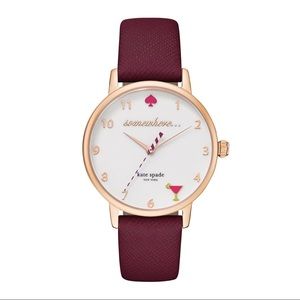 Kate Spade 5 o’clock somewhere merlot watch